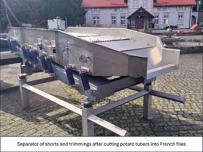 Used Linia do produkcji frytek o wydajności do 5 t/h surowca