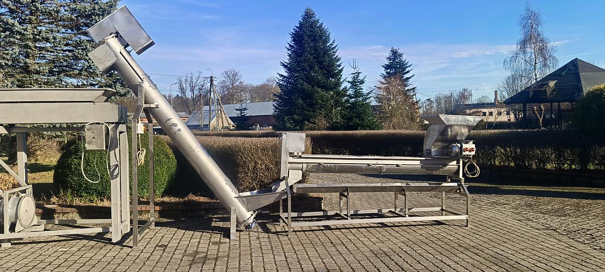 Used Linia do mechanicznego oczyszczania mrożonych owoców jagodowych z zanieczyszczeń i frakcji lotnych