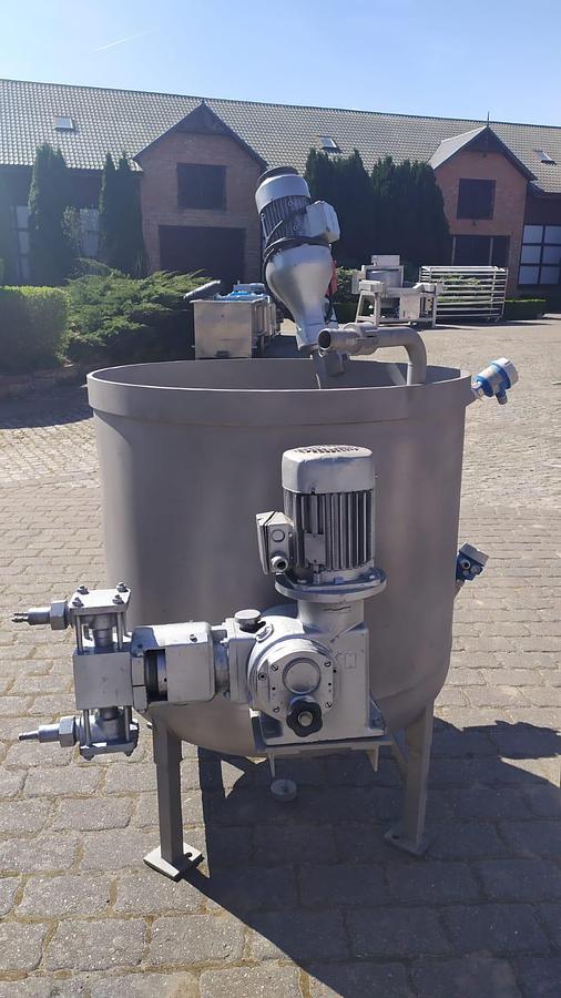 Used Prasa odwadniająca ślimakowa ze zbiornikiem do spilśniania surowca oraz dodatkowym zbiornikiem do sporządzania i dozowania środka spilśniającego