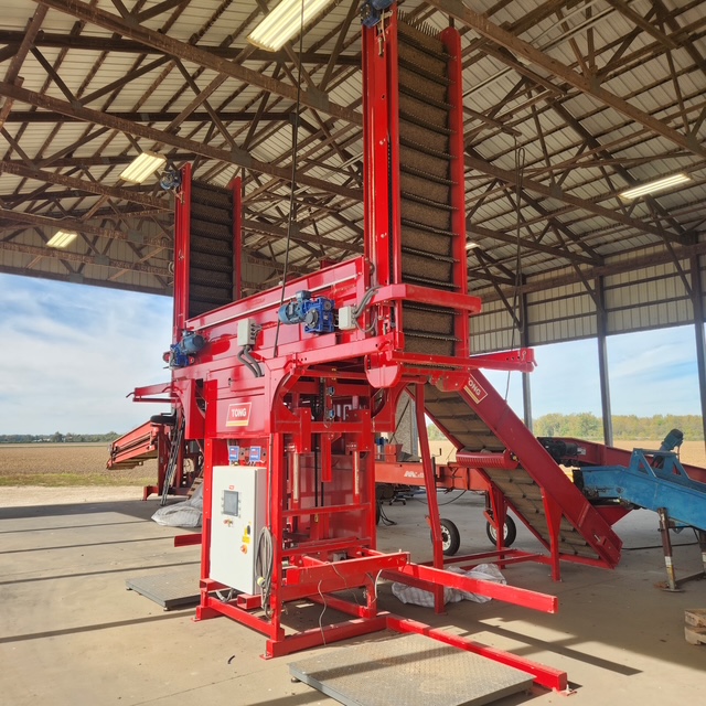 Used 2024 Tong Engineering Twin Uni Fill Big Bag and Box Filler for onions, carrots, potatoes