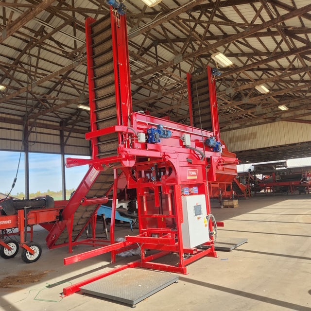Used 2024 Tong Engineering Twin Uni Fill Big Bag and Box Filler for onions, carrots, potatoes