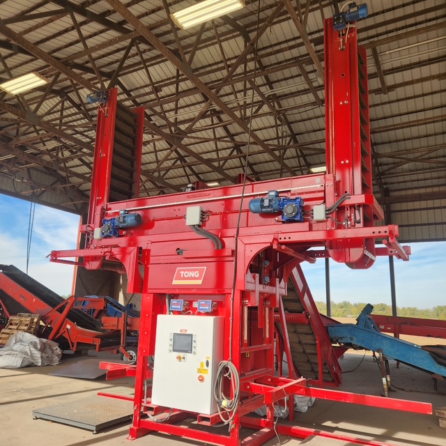 Used 2024 Tong Engineering Twin Uni Fill Big Bag and Box Filler for onions, carrots, potatoes