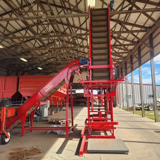 Used 2024 Tong Engineering Twin Uni Fill Big Bag and Box Filler for onions, carrots, potatoes
