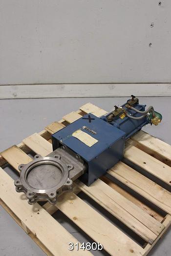 Used Dezurik 9246533 8" Air Operated Knife Gate Valve #31480