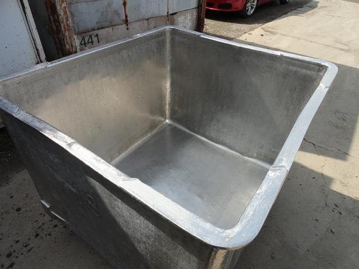 Used Stainless Steel Vats, 45"x 40"x 30"