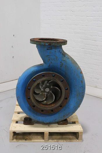Used Goulds 3196 Goulds 3196, 8X10X15, Ductile Iron Casing,  6 Vane Impeller, 15" Diameter Impeller, Stainless Steel Impeller, Stainless Steel Stuffing Box, Packing, Xlt-X Power End #25151