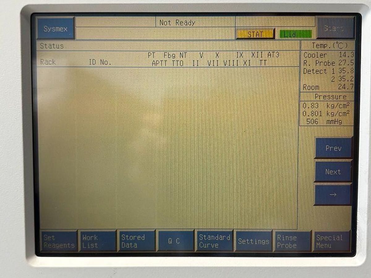 Used SYSMEX Ca-1500