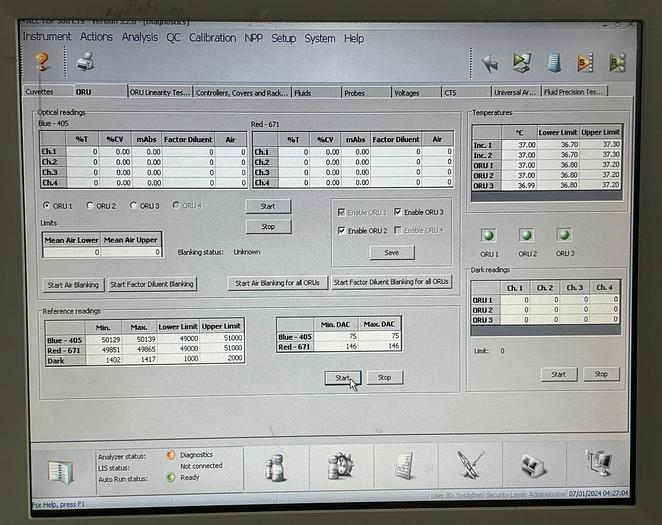 Used Instrumentation Laboratory (IL), ACL TOP 500 CTS
