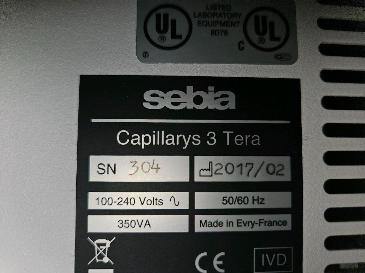 Used 2017 SEBIA Capilarys 3 Tera