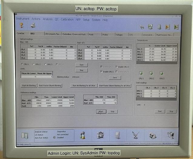 Used Instrumentation Laboratory (IL), ACL TOP 500 CTS