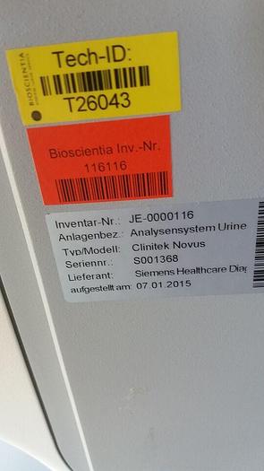 Used For Sale SIEMENS CLINITEK NOVUS Chemistry Analyzer