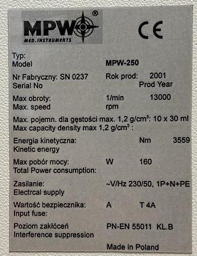 Used MPW-250