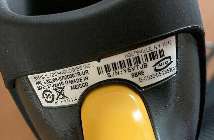 For Sale SYMBOL LS2208 General Purpose Barcode Scanner