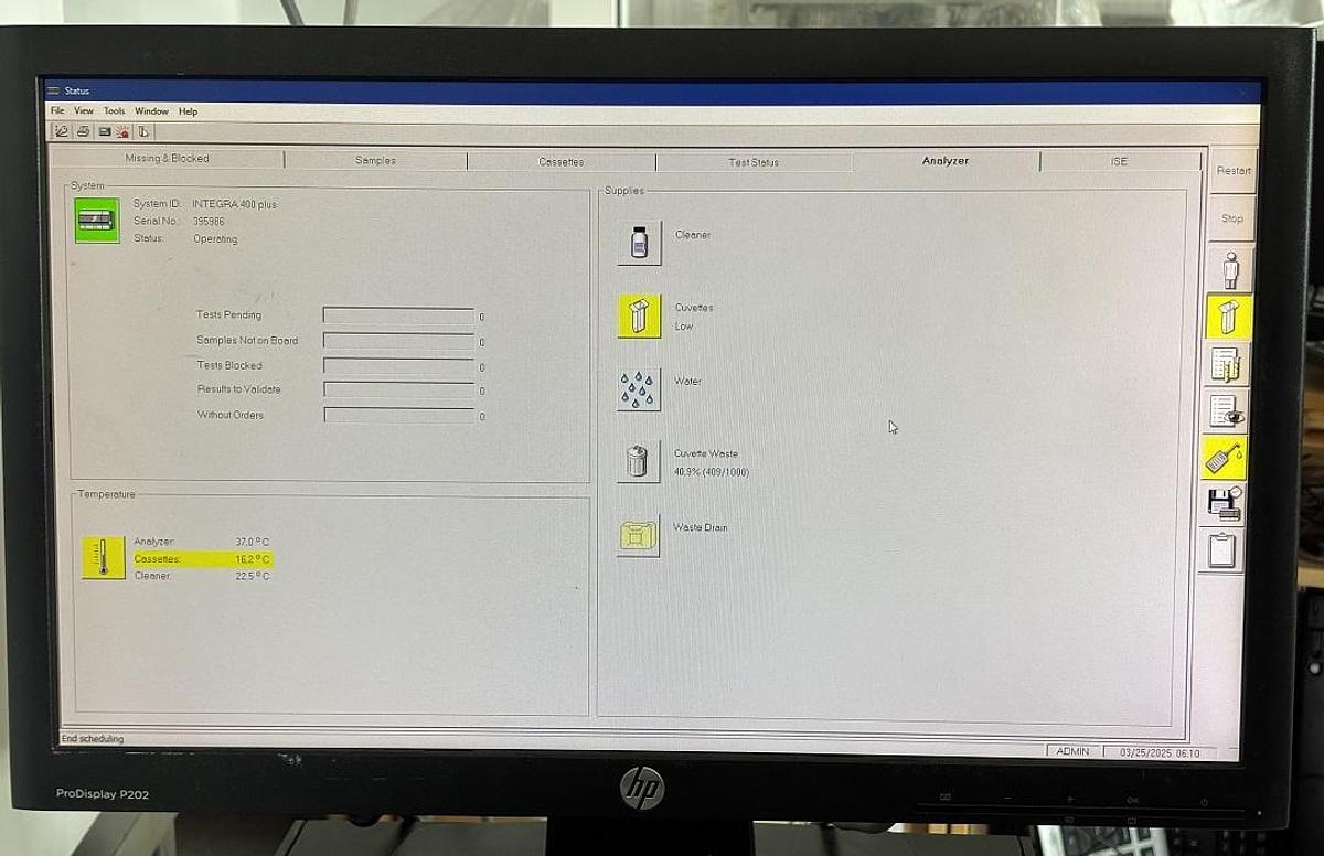 Used COBAS INTEGRA 400 PLUS