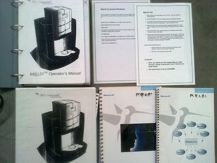 Used WATERS INSTRUMENTS MICROMASS MALDI TOF