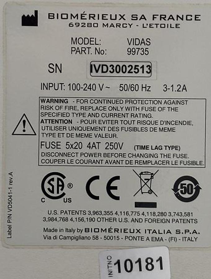 Used BIOMERIEUX Vidas Blue