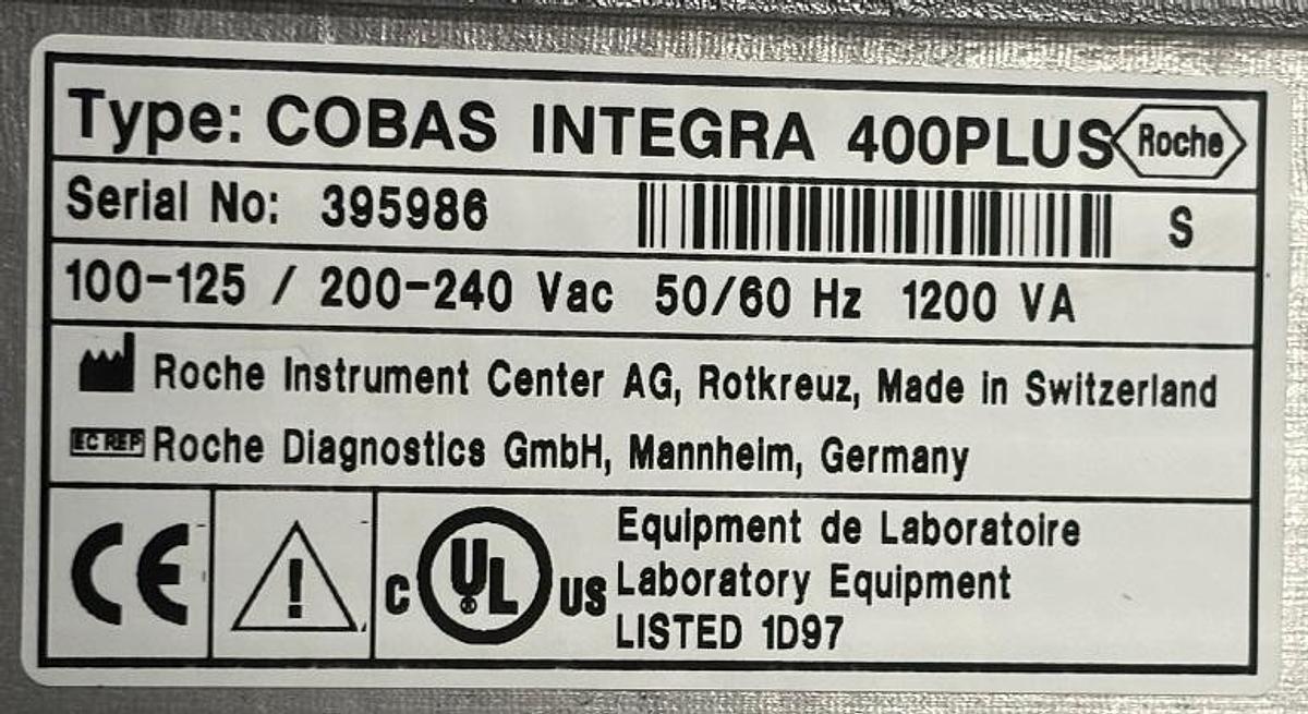 Used COBAS INTEGRA 400 PLUS