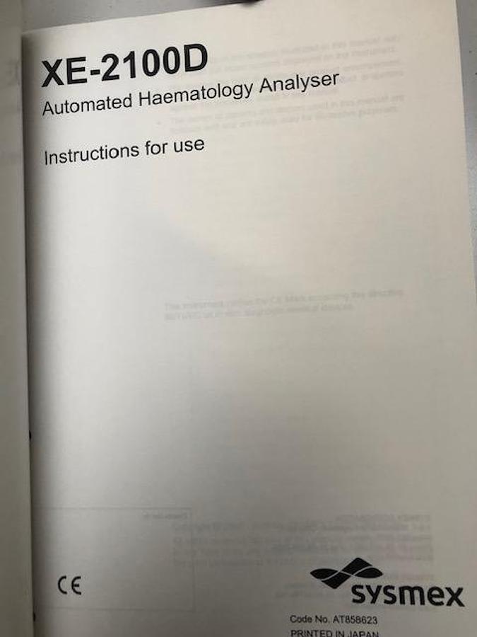 Used Sysmex HST line with 3 x Sysmex XE2100
