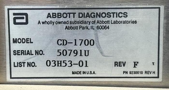 Used Abbott, Cell Dyn 1700