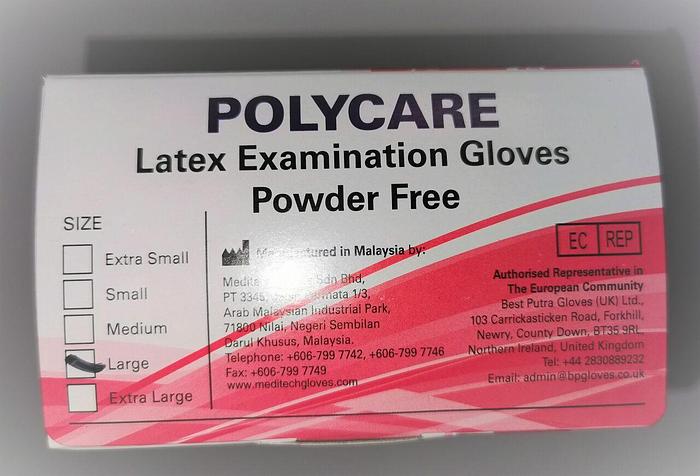 Used For Sale POLYCARE Powder free examination gloves