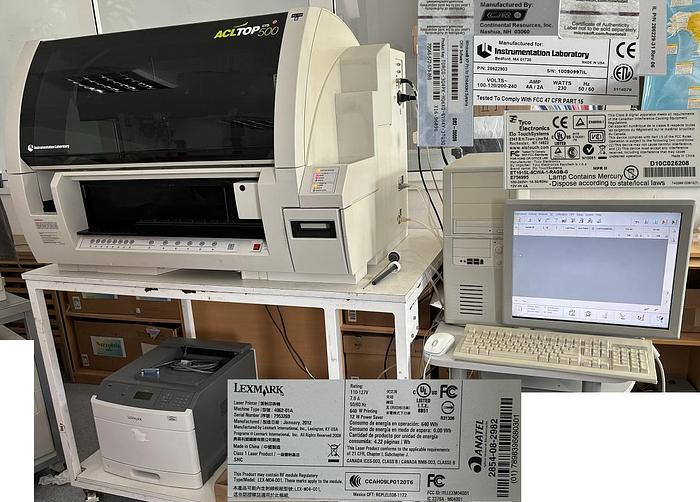 Used Instrumentation Laboratory (IL), ACL TOP 500 CTS