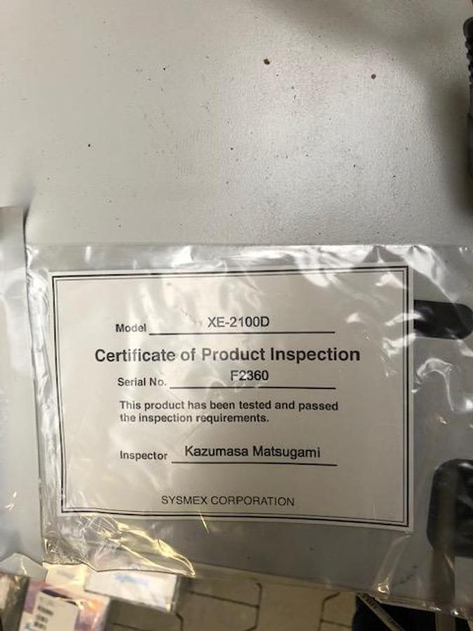 Used Sysmex HST line with 3 x Sysmex XE2100