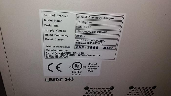 Used For Sale RANDOX Daytona RX Chemistry Analyzer