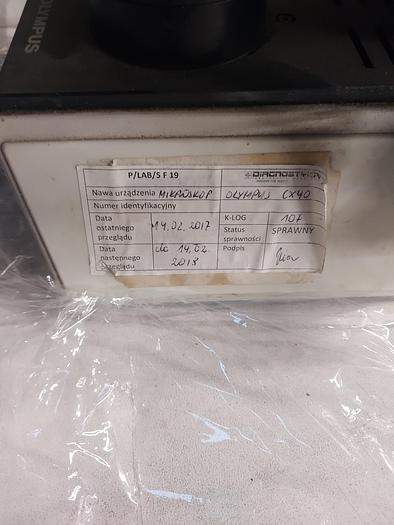 Used Microscope Olympus CX40
