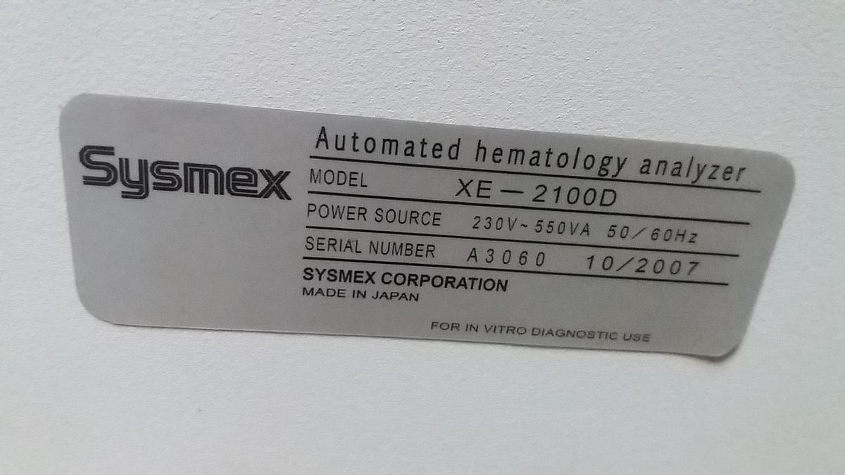Used Sysmex XE 2100D