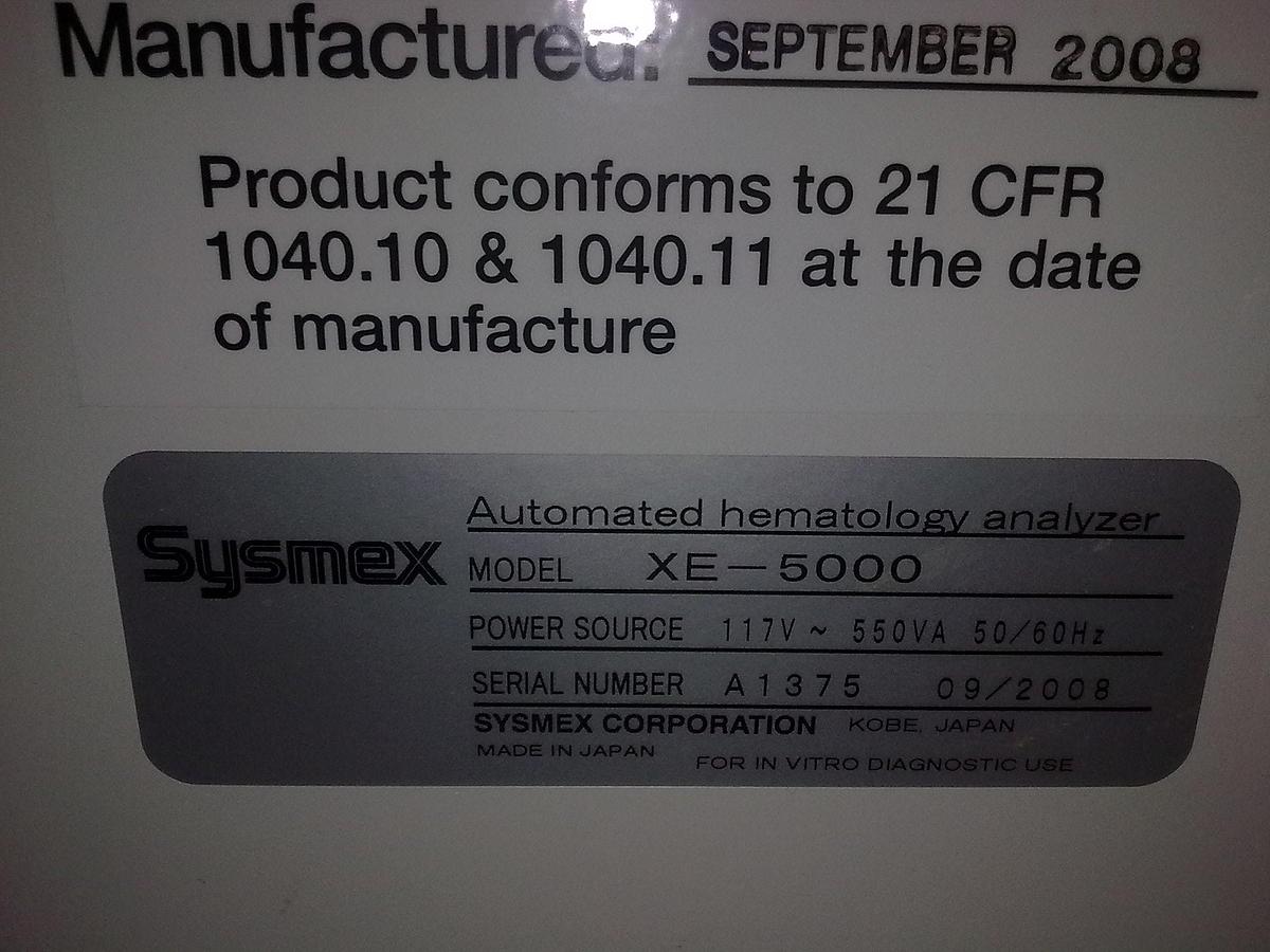 Used Sysmex XE 5000