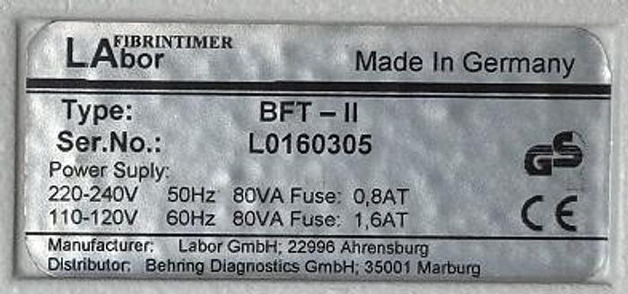 Used SIEMENS BFT II