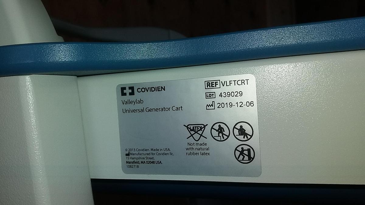 Used Covidien Valleylab universal Generator Cart YOM 2019