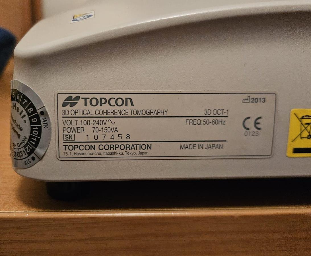 Used 2013 TOPCON 3D OCT-1 MAESTRO