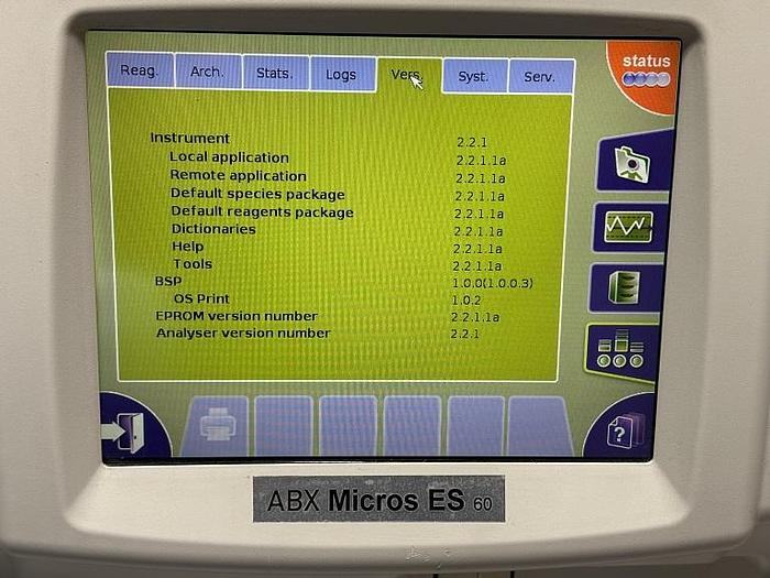 Used HORIBA ABX  Micros ES60