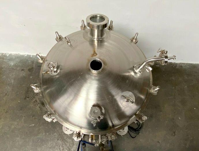 Used Cherry Burrell 300 Liter Jacketed Stainless Steel Reactor w/ Bottom mixer