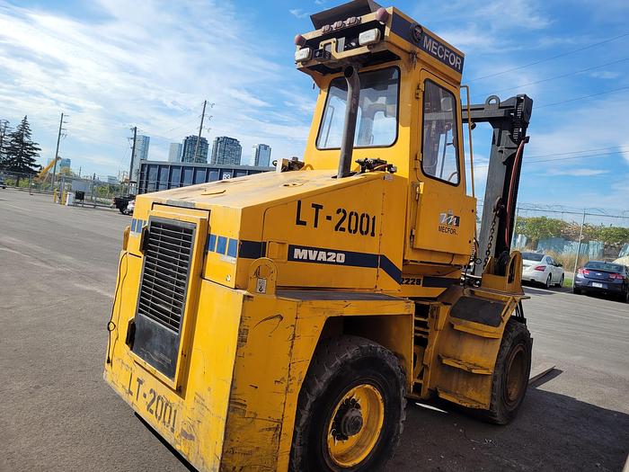 Used Mecfor 20,000 lb. Forklift with Rotator and Dross Skimming