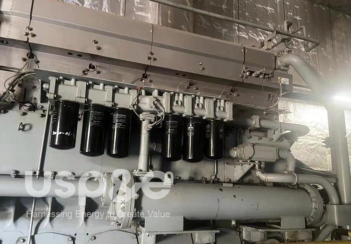 Used 1.2 MW 2006 Used Mitsubishi S6U2-PTK HFO Generator Set