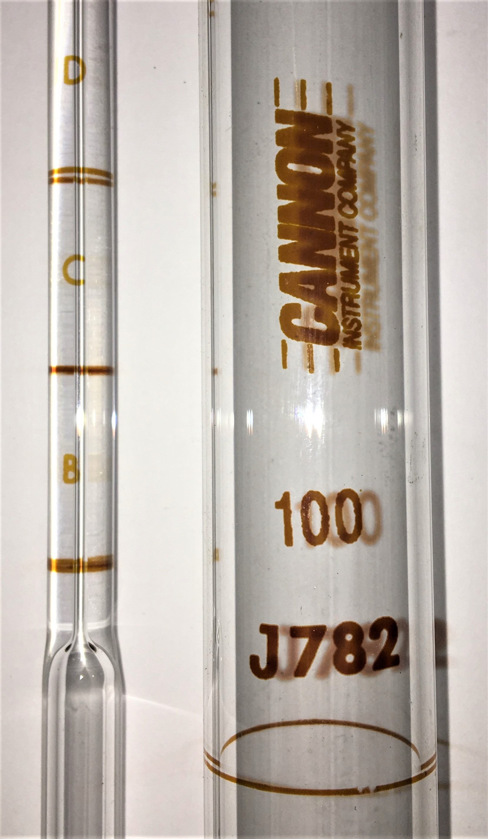 New Open Box Cannon AIVC-100 (9724-R60) Asphalt Institute Vacuum Viscometer Tube - Size 100