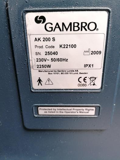 Gebraucht GAMBRO AK 200 S Fehler