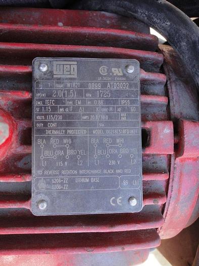 Used Mill, Disc Pulverizer, 8", Morse, Mdl DG-154, C/st, 2 HP #C741790