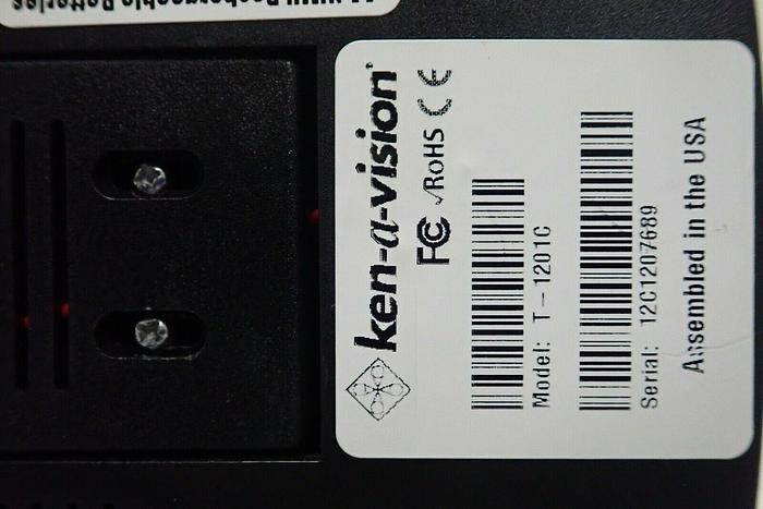 Used Ken-A-Vision Model T-1201C Monocular Microscope w/ 3 Objectives 4x, 10x, 40x