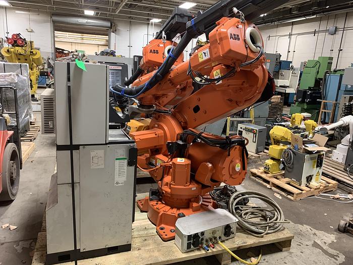 Used ABB IRB 6640 180/2.55 NEW 2014 WITH ARO SPOT WELDING GUN AND REXROTH WELDING CONTROLLER