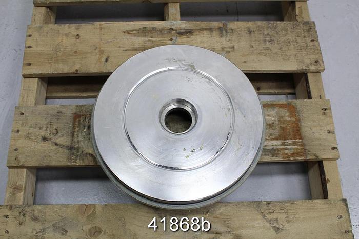 Unused Goulds 3196 13" Diameter Stainless Steel Stuffing Box Cover #41868