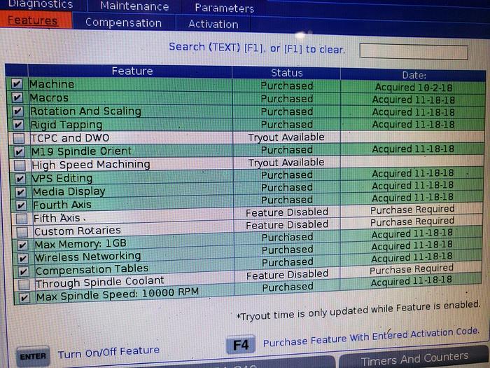 Used 2017 HAAS Super Mini Mill 2 CNC 4-Axis Vertical Machining Center ***Low Hours***