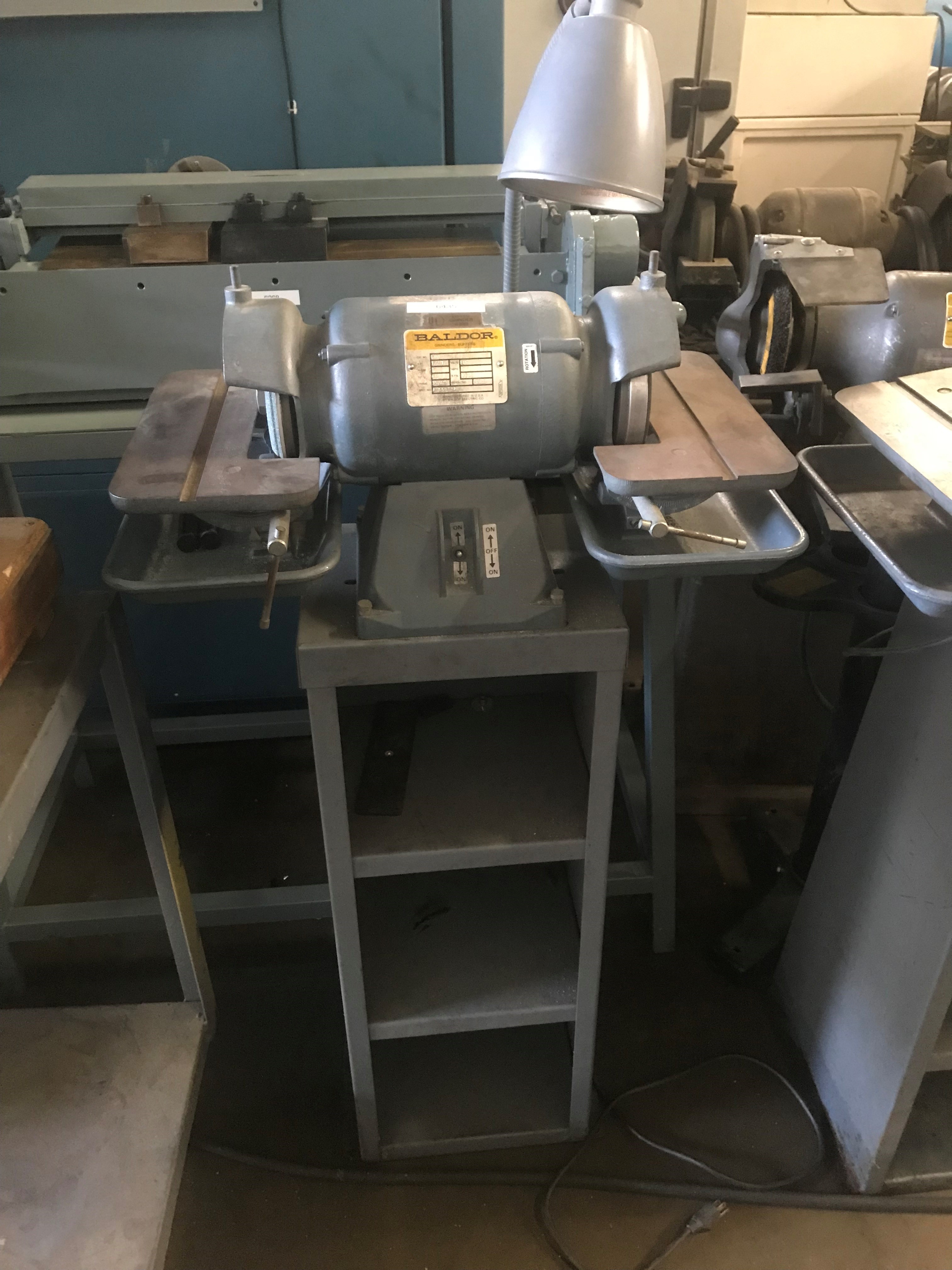 Used BALDOR 500 CARBIDE TOOL BENCH GRINDER 6" #6435 #1