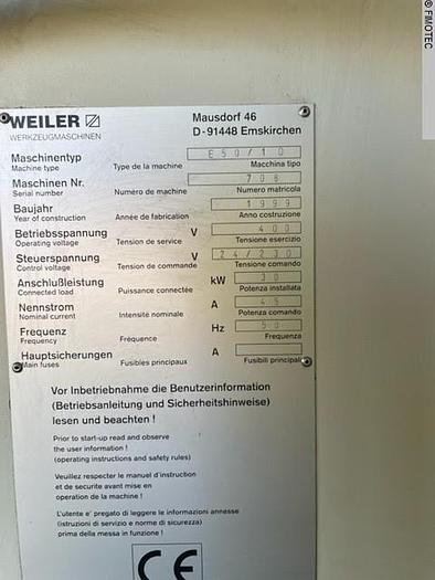 Used 1999 WEILER E 50