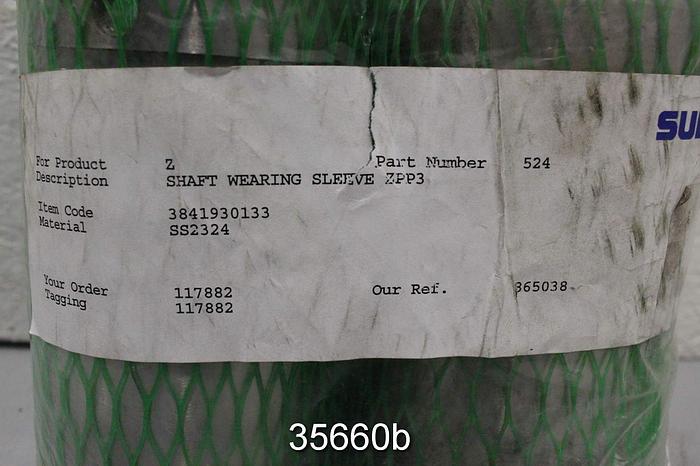 Unused (2) Sulzer ZPP Shaft Wearing Sleeves #35660