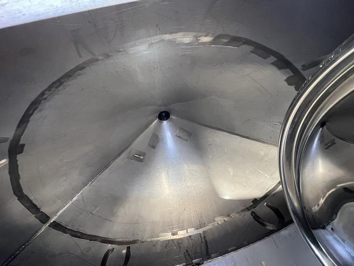 Used Tank, 1,200 Gallon, 304 S/st, Jkt, Wine Fermentation Tank #S744894
