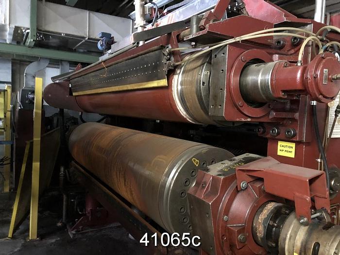 Used Hunt and Muscrop 2x2 Roll Soft Compact Calender, 88" Face #41065