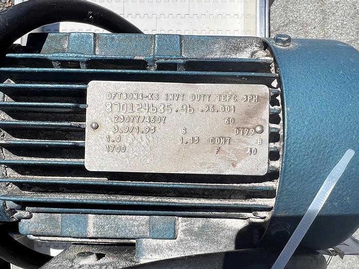 Used Conveyor, Belt, 12" x 13', S/st, Plastic, Great Western, 1 HP #S744644